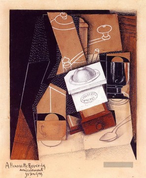 Juan Gris Werke - die Kaffeemühle 1916 Juan Gris